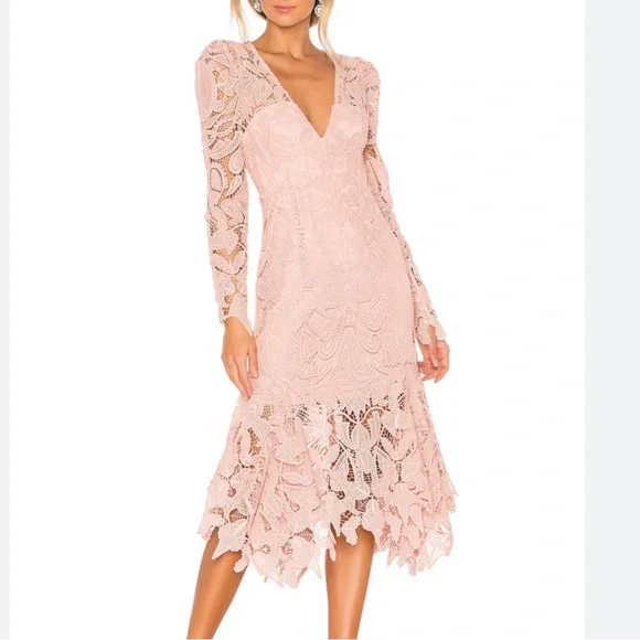 Thurley THURLEY Waltz Dress in pink. Size 4